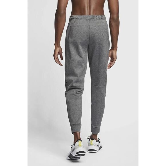 Nike Mens L Therma-FIT Tapered Training Joggers Sweat Pants Basketball Dark Gray - Picture 3 of 8